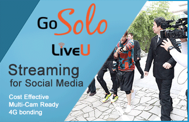 LiveU Solo 4G bonded Social Media Streaming Live